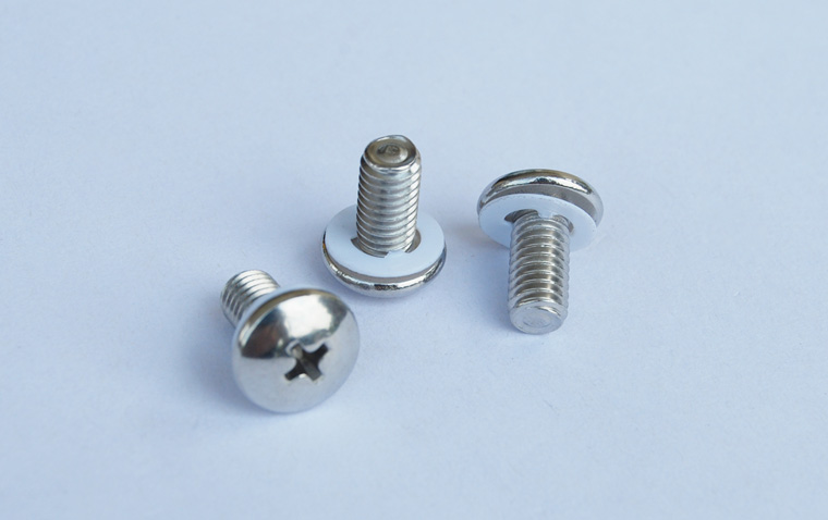 杰陽(yáng)不銹鋼面板螺釘M6*12浮白色墊片